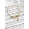 Pirinç Gold Renk Tinkerbell Charmlı Kadın Bileklik