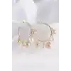 Pirinç Gold Renk Topçuk Model Halka Küpe