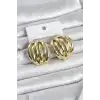 Pirinç Gold Renk Vintage Kadın Küpe