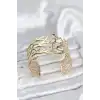 Pirinç Gold Renk Vintage Model Kadın Bileklik