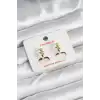Pirinç Gold Renk Yıldız Kadın Küpe