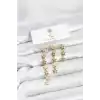 Pirinç Gold Renk Yıldız Model YSX Trio Küpe Seti