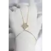 Pirinç Gold Renk Yonca Model Kadın Şahmeran