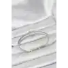 Pirinç Gümüş Renk Baget Model Kadın Bileklik