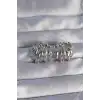 Pirinç Gümüş Renk Tırtıklı Bombe Model Küpe