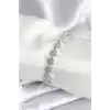 Pirinç Gümüş Renk Yıldız Model Kadın Bileklik