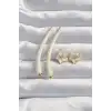 Pirinç Krem Renk Botega Küpe