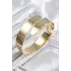 Pirinç Sarmal Model Gold Renk Pazu Bileklik