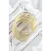 Pirinç Tel Sarma Model Gold Renk Kadın Bileklilk