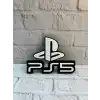 Playstation 5 Logo Duvar Dekoru Minimal Tasarım 16×12 Cm