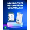 Pmma Optik Lensli Kompakt Taşınabilir Mikroskop