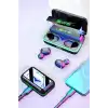 Powerbank Özellikli Kablosuz Bluetooth Kulaklık Rgb Işıklı