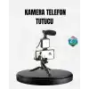 Profesyonel Vlog Çekim Kiti LED Işıklı Tripod Mikrofonlu Telefon Seti