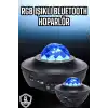 Projektör Yıldız Gece Lambası Disko Topu Bluetooth Bağlantılı Taşınabilir Şarjlı