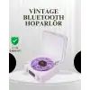 Projektörlü Gece Lambalı Retro Hoparlör – Taşınabilir Bluetooth Speaker