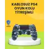PS4 Uyumlu Kablosuz Oyun Kolu Ergonomik Çift Titreşimli