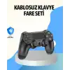 PS4 Uyumlu Kablosuz Oyun Kolu Ergonomik Çift Titreşimli