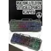 Q Klavye RGB Işıklı Klavye Ve Mouse Seti Kablolu Mouse Hediyeliş