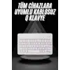 Q Klavye Türkçe Bluetooth Klavye Tüm Cihazlara Uyumlu Kablosuz