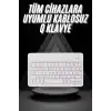 Q Klavye Türkçe Bluetooth Klavye Tüm Cihazlara Uyumlu Kablosuz