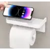 Raflı Yapışkanlı Tuvalet Kağıdı Askılığı