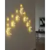 Ramazan Süslemesi İçin Ay Yıldız LED Işık Perde Lambası
