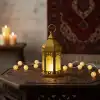 Ramazan Temalı Büyük Boy Altıgen Kubbe LED Lamba
