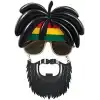 Rasta Peruklu Bob Marley Parti Gözlüğü