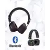 Renkli Işık Efektli Bluetooth 5.3 Müzik Kulaklığı