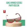 Renkli Işıklı Gözlük Eğlenceli Gece Aksesuarı