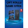 Retro Oyunlar 4k Game Stick 2.4g Kablosuz Çift Kol 3500 Oyun Atari