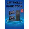 Retro Oyunlar 4k Game Stick 2.4g Kablosuz Çift Kol 3500 Oyun Atari