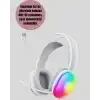 RGB Aydınlatmalı Kablosuz Bluetooth Oyuncu Kulaklığı