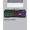 RGB Aydınlatmalı Klavye Mouse Seti – USB Bağlantılı, Türkçe Q, Ayarlanabilir DPI, Ergonomik Yapı