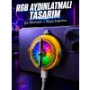 RGB Işıklı Manyetik Telefon Oyun Soğutucu Fan