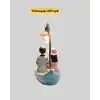 Romantik Sandal Üzerinde Çift Figürü LED Gece Lambası Masa Dekoru