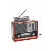 Saatli Fenerli Bluetooth Nostaljik Radyo Aux Sd Usb Girişli Bluetooth Hoparlör