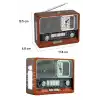 Saatli Fenerli Bluetooth Nostaljik Radyo Aux Sd Usb Girişli Bluetooth Hoparlör