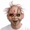 Saçlı Chucky Korku Maskesi – Gerçekçi Dikişli ve Detaylı Maske