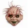 Saçlı Chucky Korku Maskesi – Gerçekçi Dikişli ve Detaylı Maske