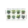 Saksılı Çiçek Tasarımlı 8li Sticker MC-480A