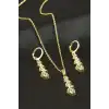 Salkım Taşlı Set Kolye