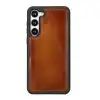 Samsung Galaxy S23 Plus Uyumlu Deri Cüzdanlı Kılıf RST2EF Taba