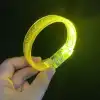 Sarı Led Işıklı Baskı Yapılabilen Pilli Bileklik Bilezik 1,5 cm Genişlik