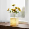 Sarı Saksılı LED Yapay Çiçek