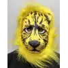 Sarı Yeleli Sarı Saçlı Aslan Maskesi Mega Peluş 2 No