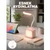 Şarj Edilebilir LED Masa Lambası Kablosuz Taşınabilir Gece Lambası