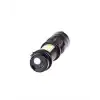 Şarjlı LED El Feneri - 14500 Pil Dahil, 4 Işık Modu, Mini Boy