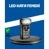 Şarjlı Led Kafa Lambası Manyetik Klipsli El Sensörlü Çok Fonksiyonlu
