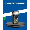 Şarjlı LED Kafa Lambası Manyetik Klipsli El Sensörlü Çok Fonksiyonlu